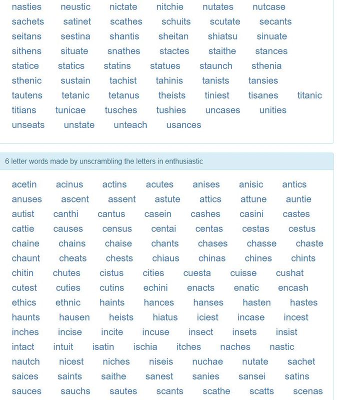 All Scrabble Words